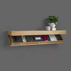 Concealed Wall Shelf With Hidden Compartment Storage