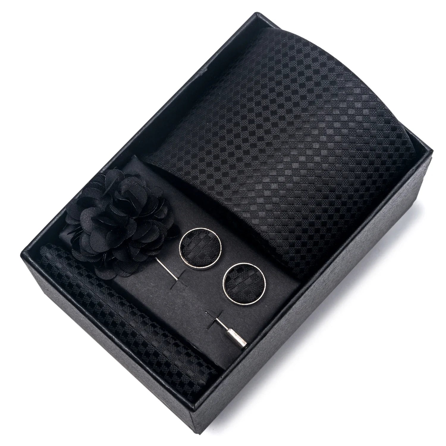 Valentines Gifts For Him Silk Necktie Set With Cufflinks