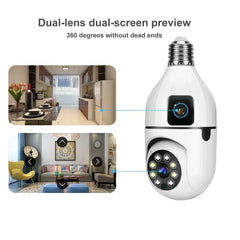 8MP E27 Bulb Wifi Camera with Night Vision