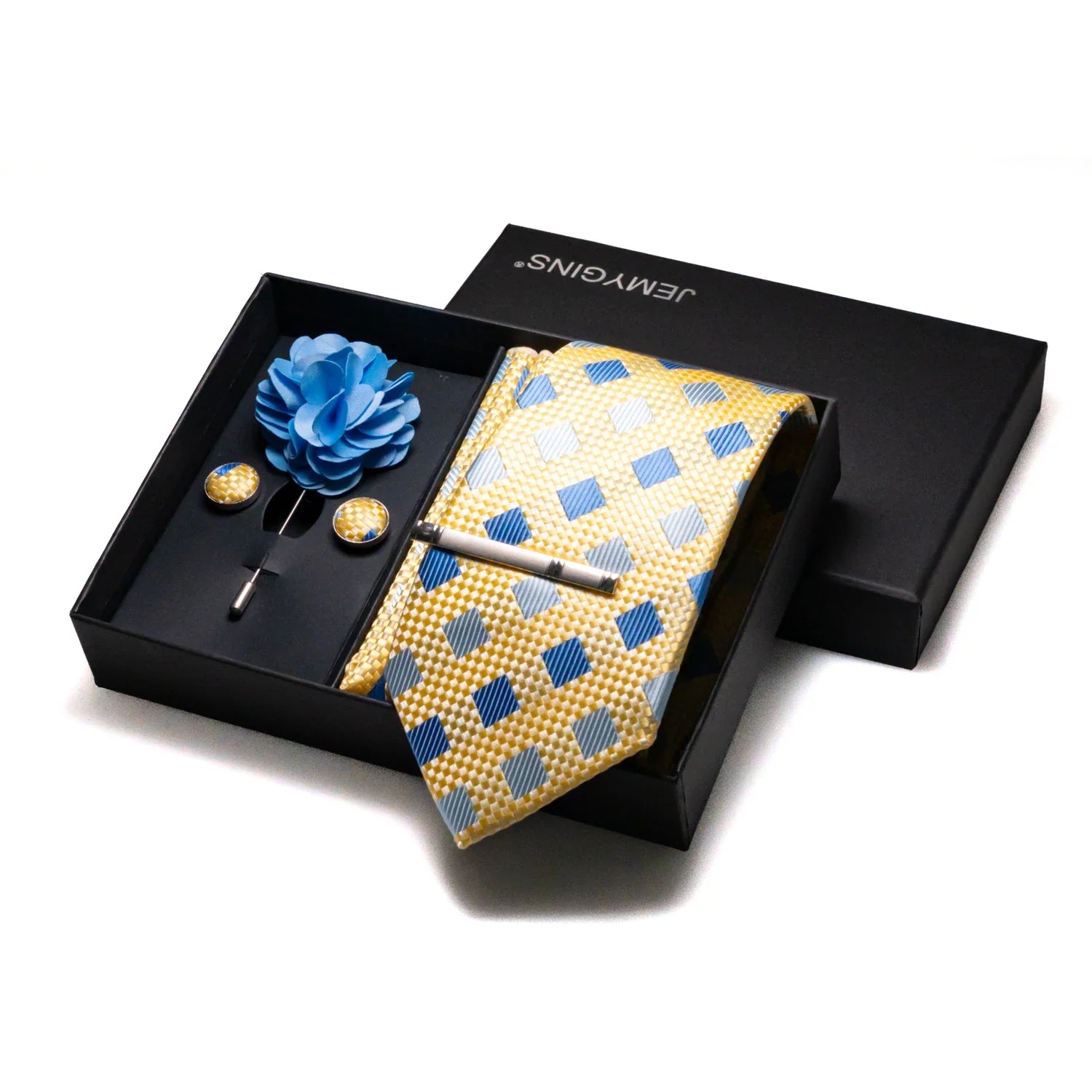 Valentines Gifts For Him Silk Tie Set With Cufflinks