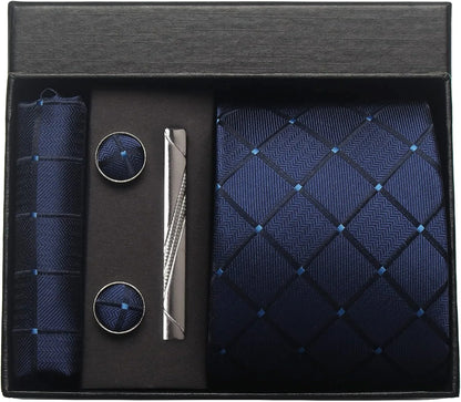 Valentines Gifts For Him Silk Necktie Set With Cufflinks
