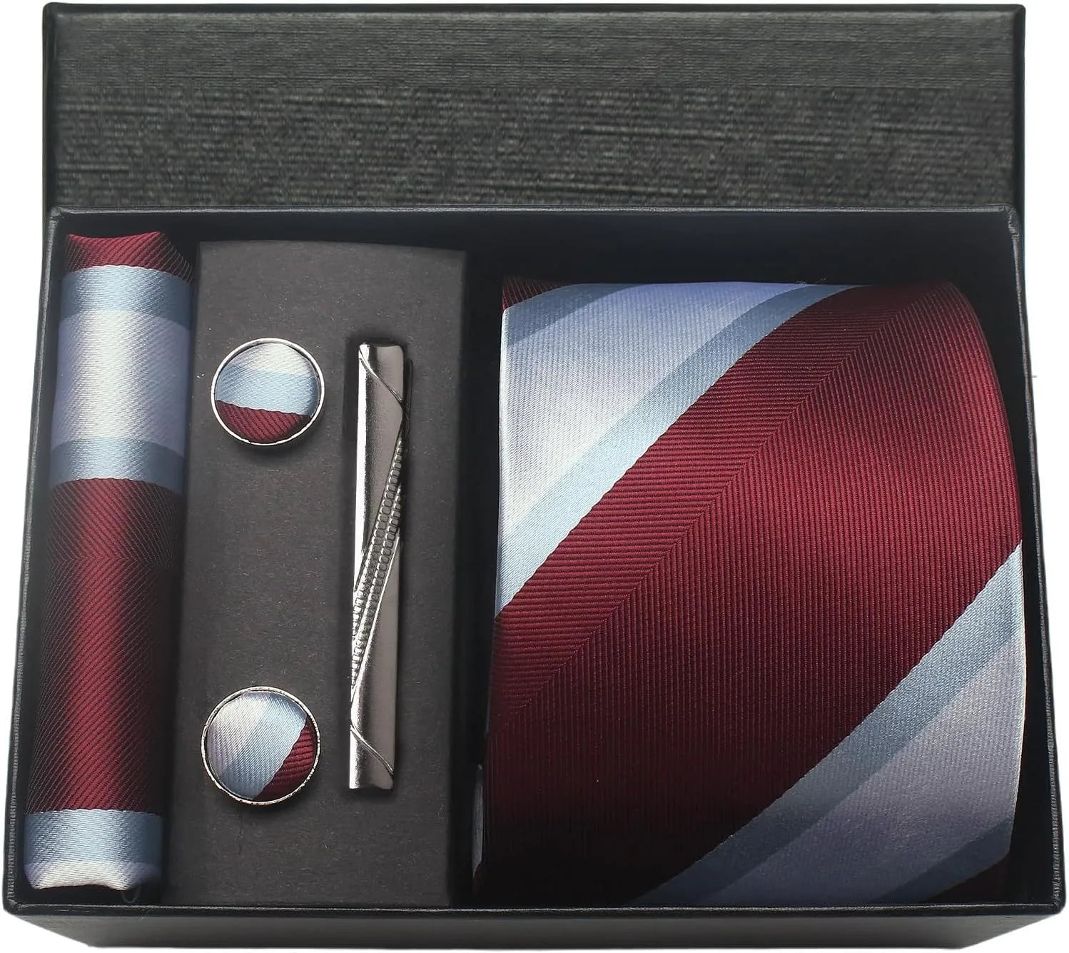 Valentines Gifts For Him Silk Necktie Set With Cufflinks
