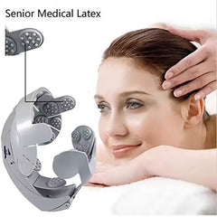 Electric Head Scalp Massager Brain Relax Vibration Head Massager Helmet Acupuncture Points Head
