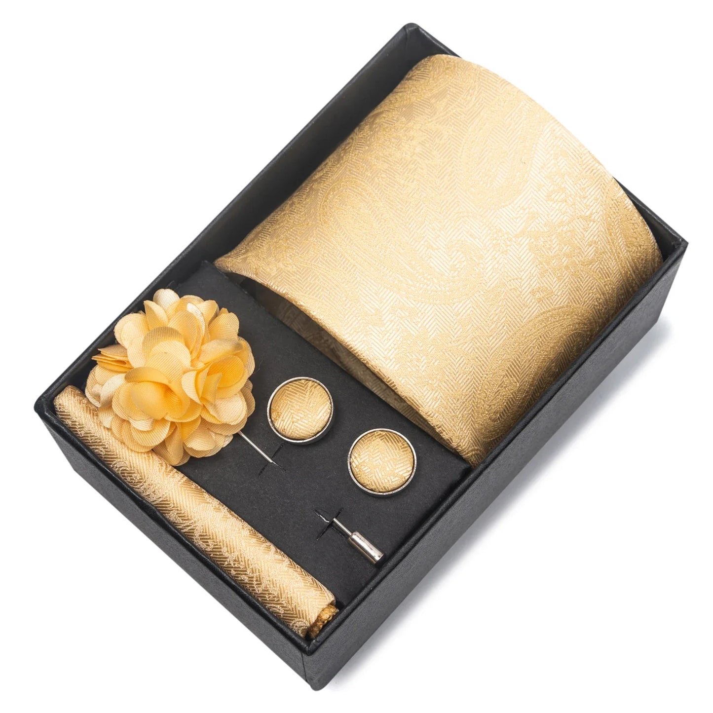 Valentines Gifts For Him Silk Necktie Set With Cufflinks