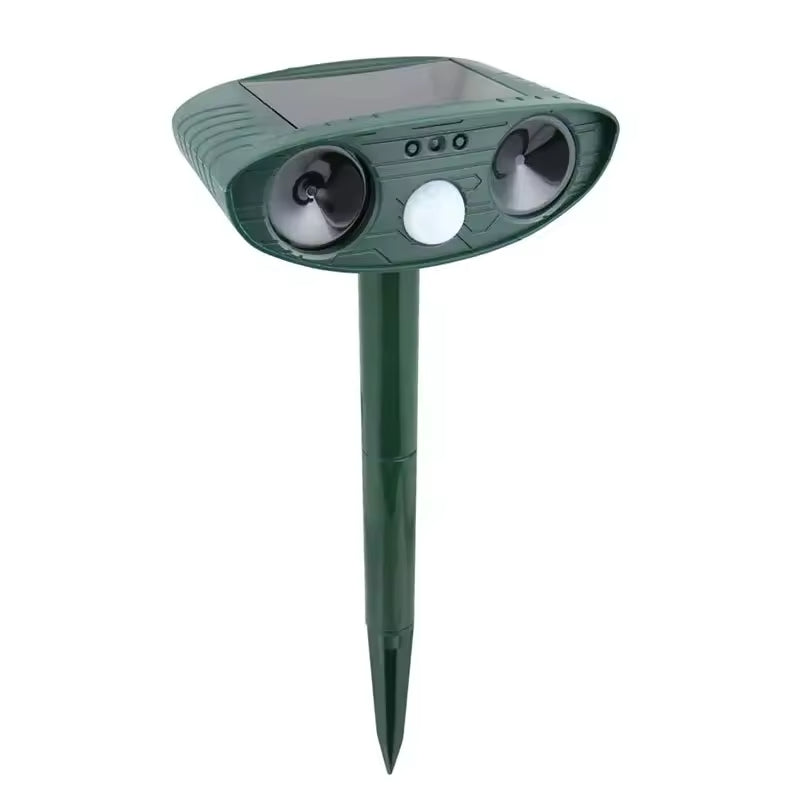 Solar Power Ultrasonic Animal Pest Repeller Infrared Sensor Waterproof Animal Deterrent 8142396260552-al