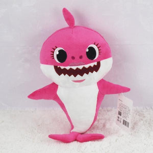 32 Cm Baby Shark With Cartoon Music Plush Toy