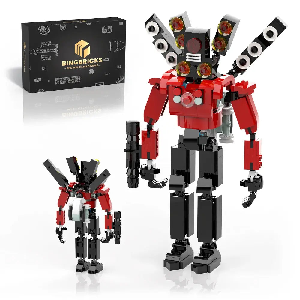 Skibidi Toilet Man Figure Building Block Set, Titan Speakerman Game