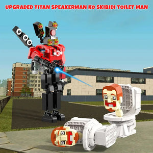 Skibidi Toilet Man Figure Building Block Set, Titan Speakerman Game