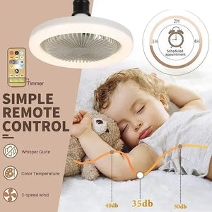 Smart Ceiling Fan With Led Light