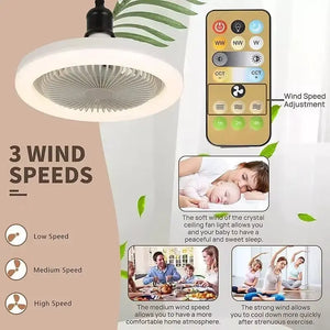 Smart Ceiling Fan With Led Light