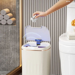 Smart Trash Can With Lid For Bedroom And Living Room