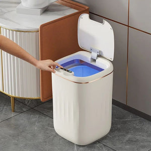 Smart Trash Can With Lid For Bedroom And Living Room