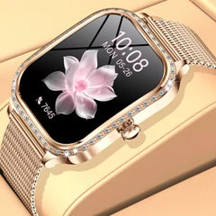 Smart Women's Watch Curved Screen Waterproof Health Monitoring