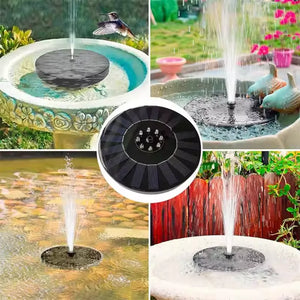 Solar Powered Bird Bath Water Fountain Pump - Garden And Pond