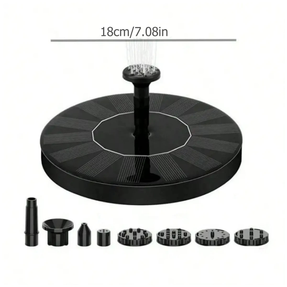 Springwave Bird Bath Solar Fountain