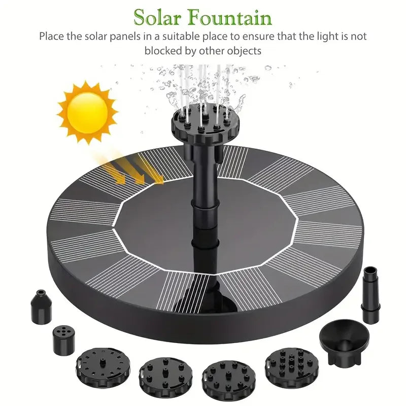 Springwave Bird Bath Solar Fountain