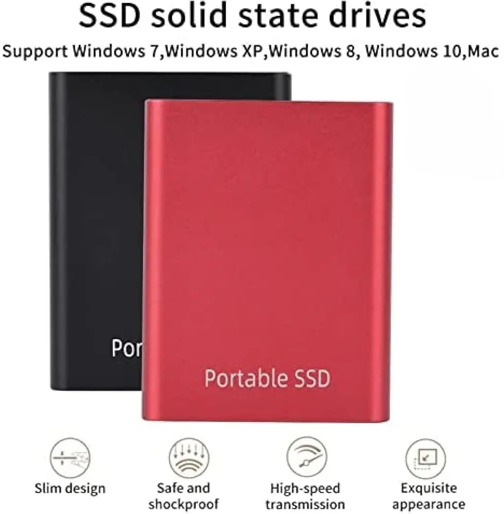 Portable Ssd External Hard Disk Hard Drive 500Gb, 1Tb, 2Tb