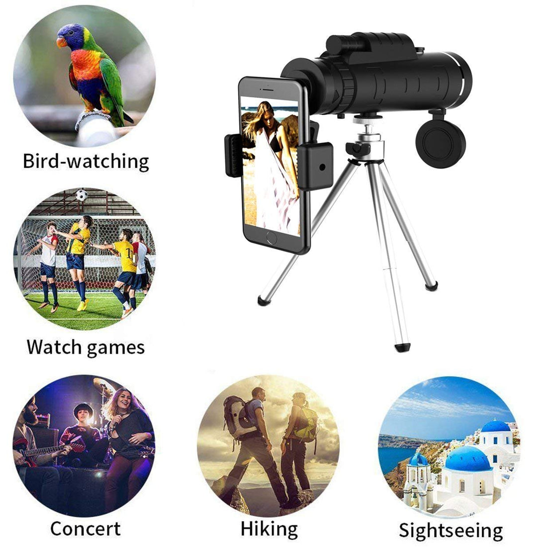 Starscope Hd Monocular – High-Powered Waterproof Telescope With Smartphone Holder & Tripod 9831480852758-1