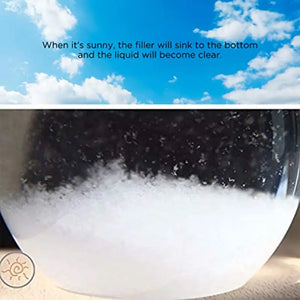 Storm Glass Weather Predicting Forecast Bottle Crystal Desktop Barometer With Wooden Base