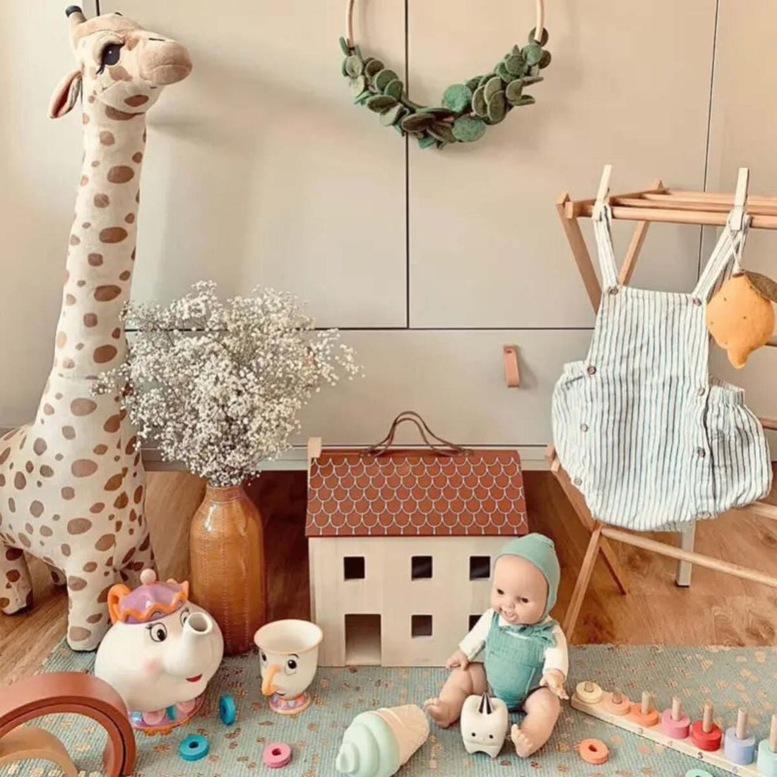 Large Giraffe Plush Toy for Nursery - Soft and Cute Design (40-85Cm) 100658