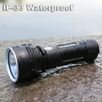 USB Rechargeable LED Flashlight - High Lumens, Portable for Outdoor Use 256712