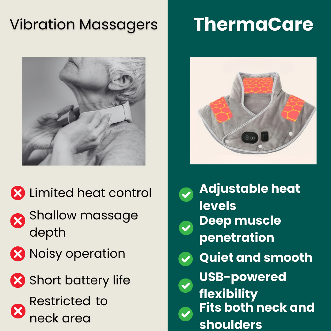 Neck Heating Pad & Massager - Neck and Shoulder Heat for Muscle Relaxation 9847545102657-1