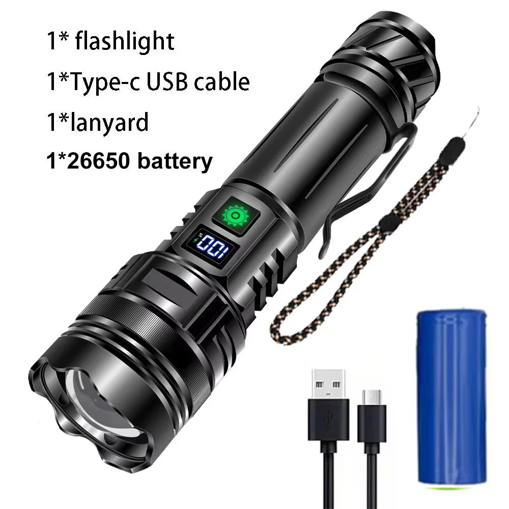 5000 Lumen Tactical Flashlight - World's Brightest High-Powered Torch 9811975700801-1