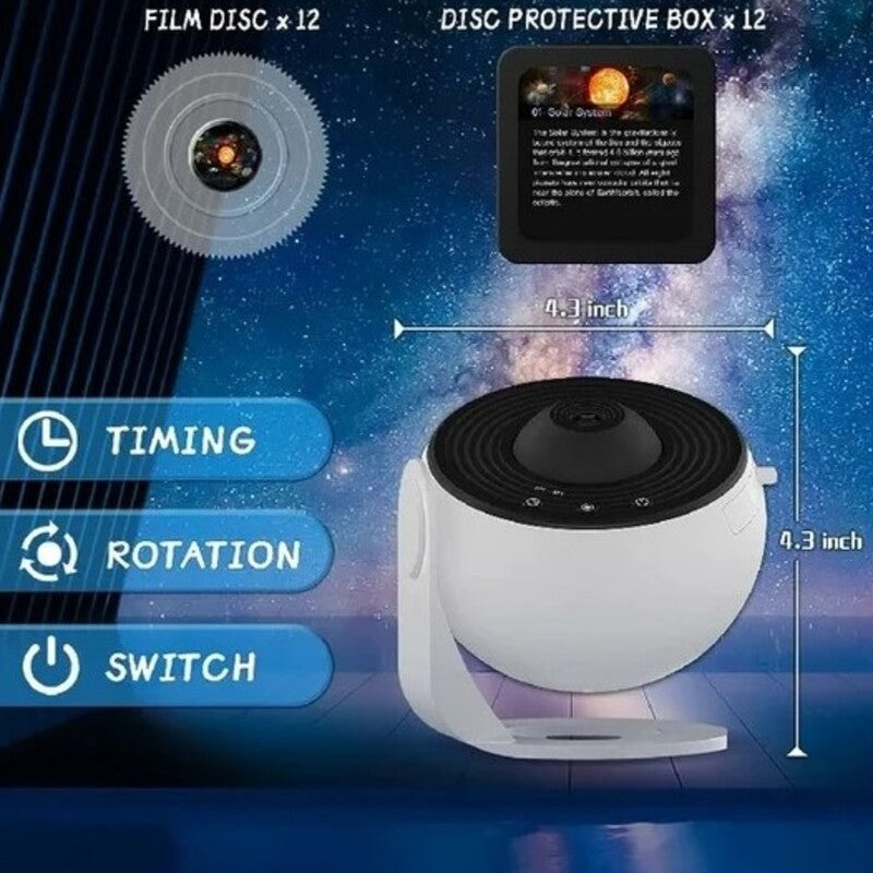 360° Night Light Galaxy Projector – Stunning Rotating Starry Sky Display 9479138279766-1
