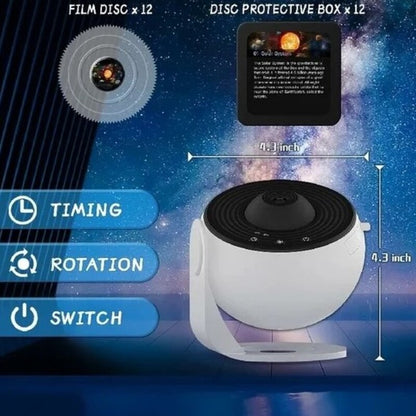 360° Night Light Galaxy Projector – Stunning Rotating Starry Sky Display 9479138279766-1