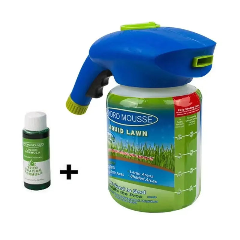 Liquid Lawn Hydro Mousse Spray On Grass Seed - Easy Application for Patchy Lawns & High-Traffic Areas 9945609666881-2