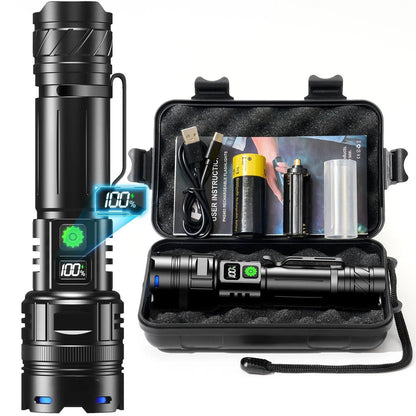 5000 Lumen Tactical Flashlight - World's Brightest High-Powered Torch 9811975700801-1