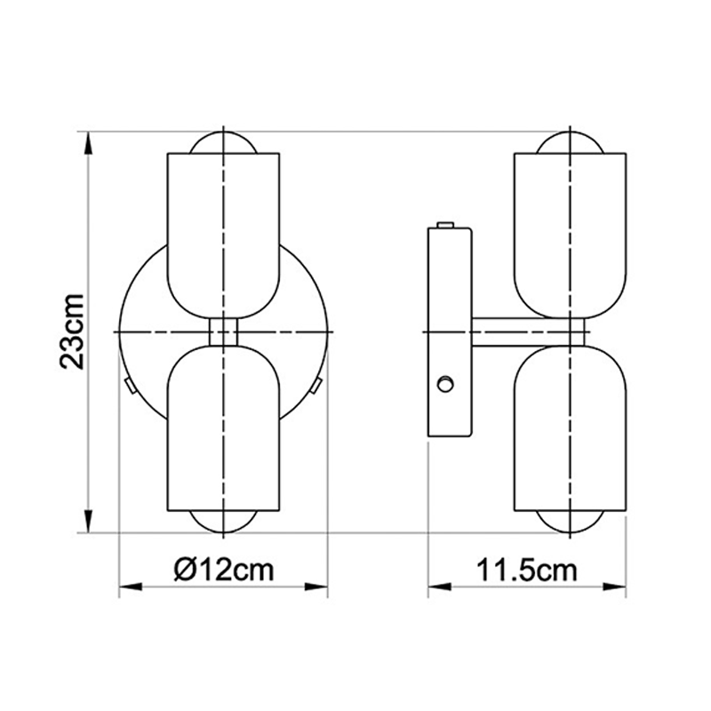 Elegant Acrylic Up Down Wall Light 9957116739930-1