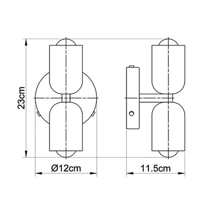 Elegant Acrylic Up Down Wall Light 9957116739930-1