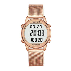 Waterproof Digital Pedometer Watch for Women Step & Calorie Tracker 36mm