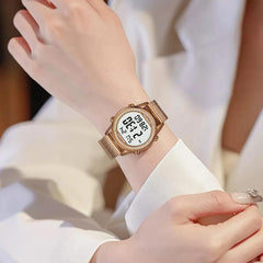 Waterproof Digital Pedometer Watch for Women Step & Calorie Tracker 36mm