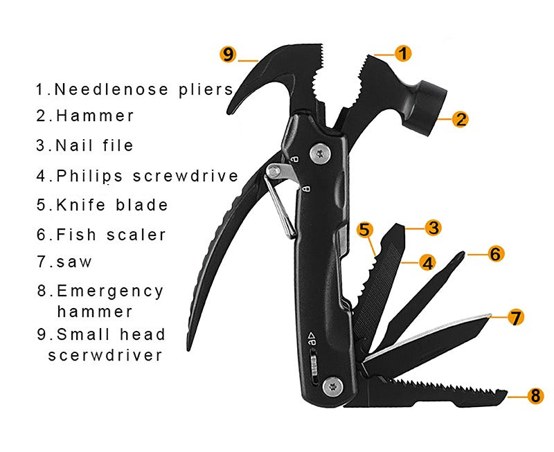 All In One Multitool Survival The Claw Hammer Martelos Camping Chipping Mallet Marteau Hammer