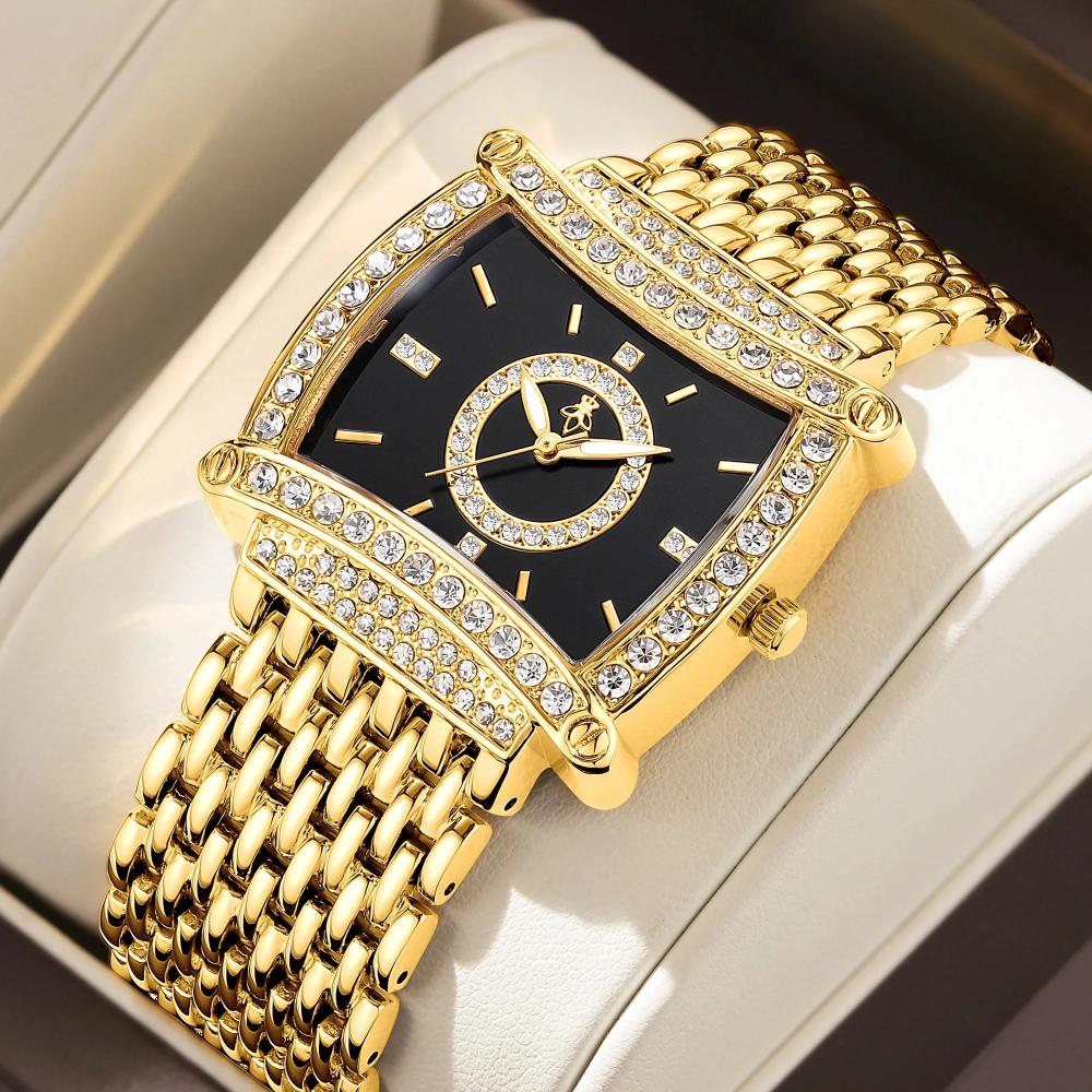 Women's Crystal Gold Bracelet Watch 28mm
