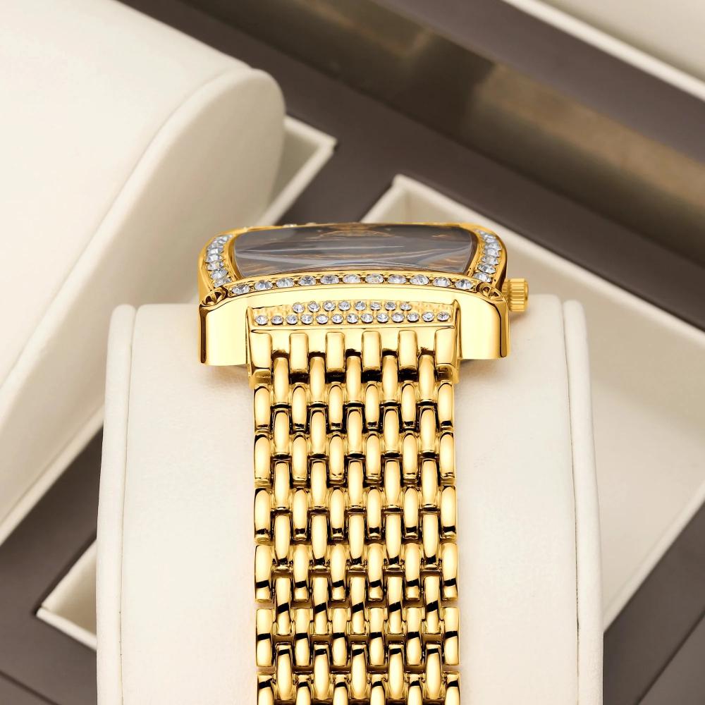 Women's Crystal Gold Bracelet Watch 28mm