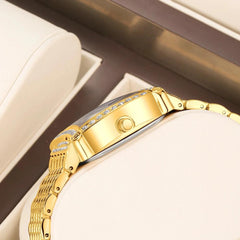 Women's Crystal Gold Bracelet Watch 28mm