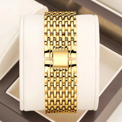 Women's Crystal Gold Bracelet Watch 28mm