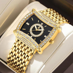 Women's Crystal Gold Bracelet Watch 28mm