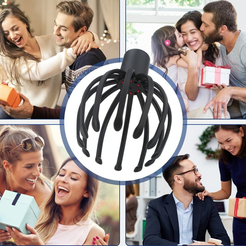 Relaxing Octopus Scalp Head Massager Handheld Stress Relief Tool 11493226840332-1