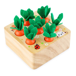 Carrot Harvest Box – Wooden Educational Toy For Toddlers