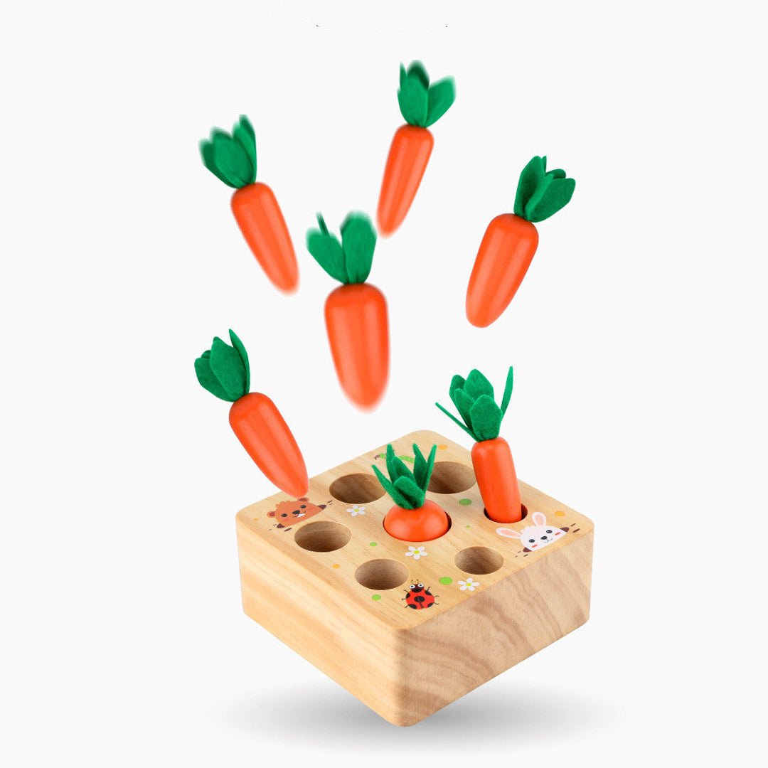 Carrot Harvest Box – Wooden Educational Toy For Toddlers