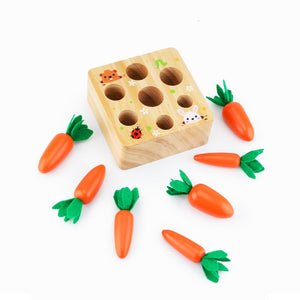 Carrot Harvest Box – Wooden Educational Toy For Toddlers