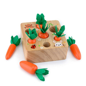 Carrot Harvest Box – Wooden Educational Toy For Toddlers