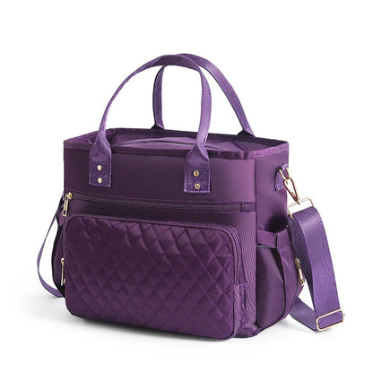 Chic Large-Capacity Lunch Tote Bag – Insulated & Waterproof for Work, Travel, Picnics & Mommy Essentials 8482630205638-1