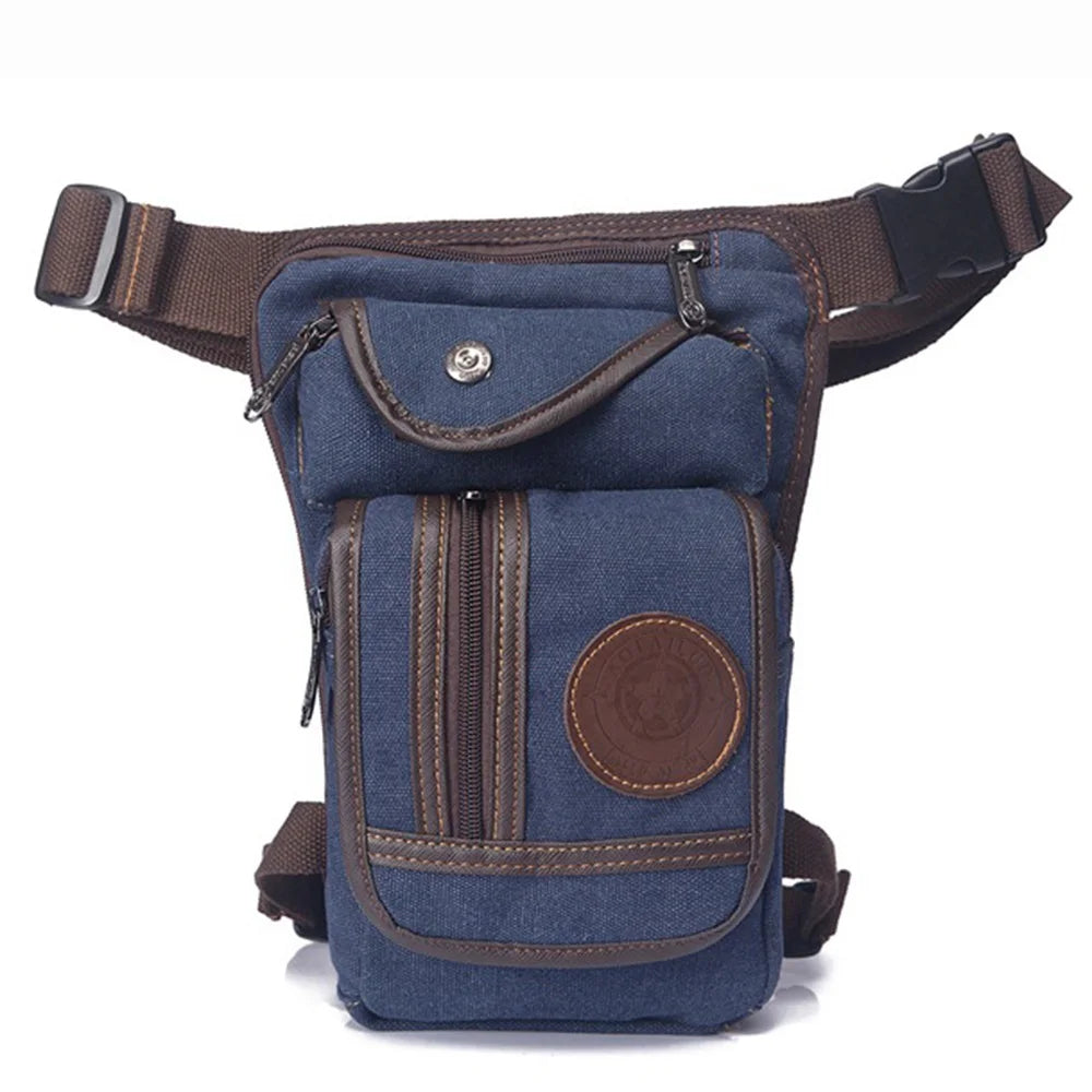 Outdoor Canvas Drop Leg Bag - Multi-Purpose Motorcycle Outdoor Travel, Hip Bag, Hiking, Climbing, Thigh Bag 7069733355718-1
