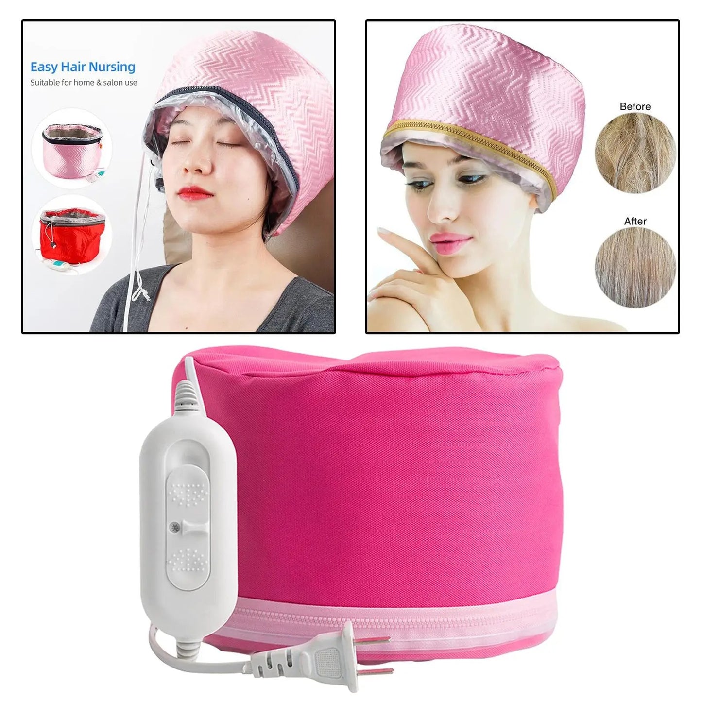 Adjustable Thermal Hair Steamer Cap with Intelligent Temperature Control 261073