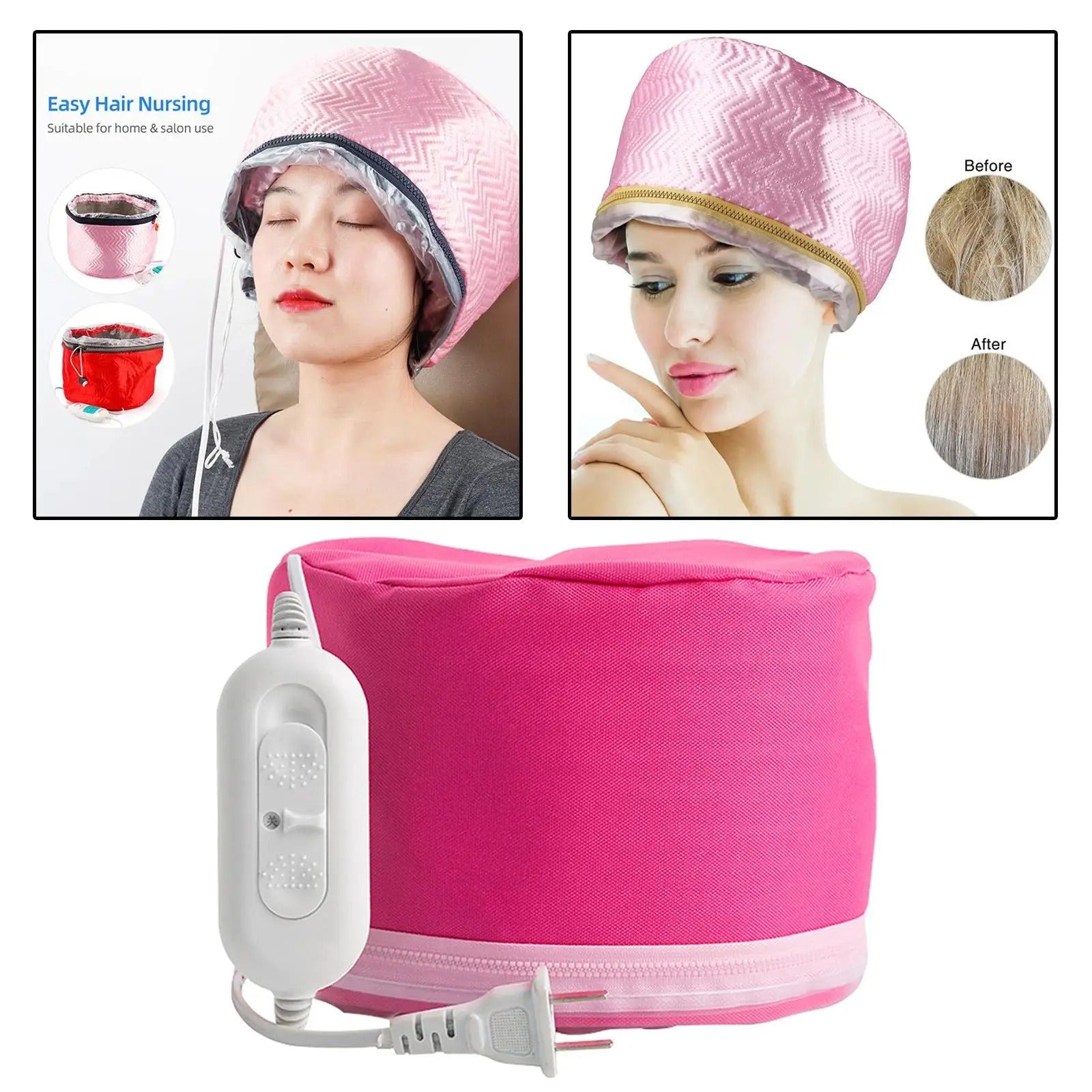 Adjustable Thermal Hair Steamer Cap with Intelligent Temperature Control 261073